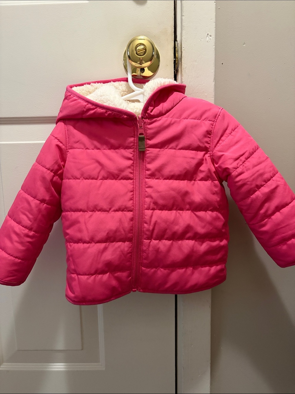 Carter's Bright Pink Hooded Puffer Jacket